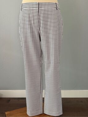 Tory Sport Tory Burch Golf Trousers White Navy Windowpane Check US 8